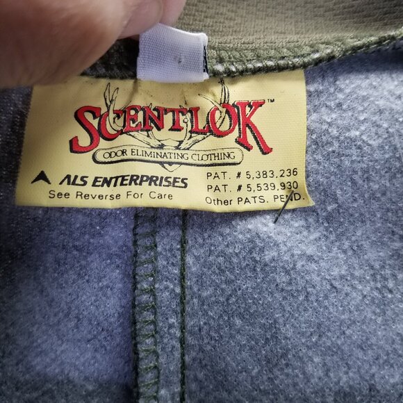 Scent-lok Hunting Shirt Men's L Scent Blocking Pullover Green Snap Up Neck Wrist - Picture 9 of 14
